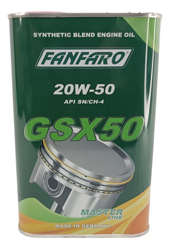 Fanfaro Semi Sintetico Aceite De Motor Gasolina Api Sn / ...