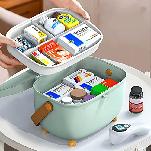 Caja De Almacenamiento De Medicina Portátil De Plástico
