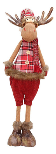 Figura De Muñeca De Alce Navideño, Bonito Estilo C, 22 X 15