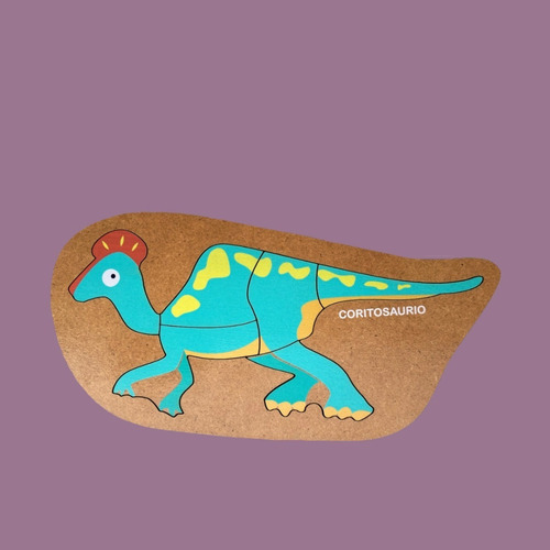 Imagen 6 de 10 de Set 5 Rompecabezas Didacticos Infantiles Madera Dinos Niños