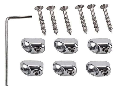 Durable 6pcs Aleación De Zinc Sin Cabeza Guitar Nuts Diy