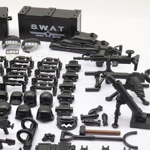 Building Block Toys Gonsausola Swat Team Con Sets De Armas