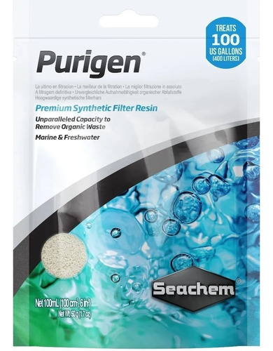 Seachem Purigen 100ml Material Filtrante Aclarador Agua