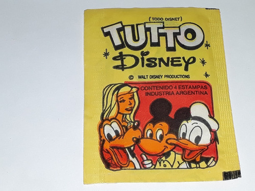 Antiguo Sobre Figuritas Tutto Disney / Lleno Sin Abrir (b)