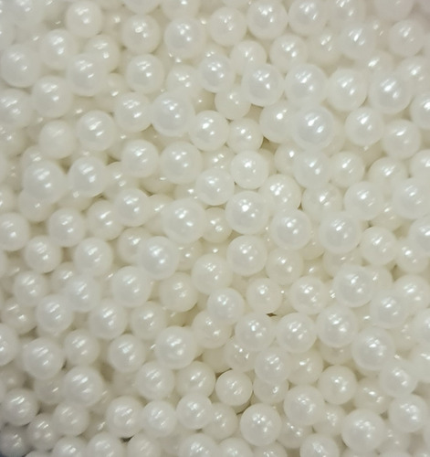 Imagen 2 de 4 de Sprinkles Perlas Medianas Comestibles Blanco Reposteria