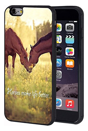 iPhone 6 Plus/iPhone 6s Plus Case,horse Theme Tpu Durable Fu