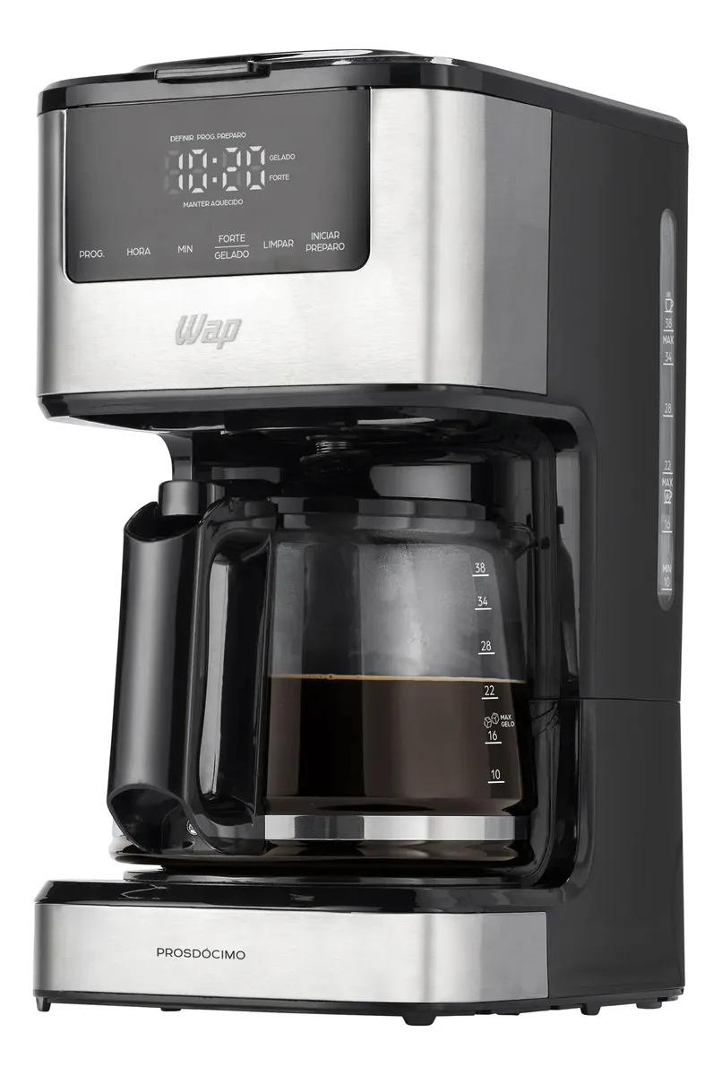 WAP WCD1500 Cafeteira Digital 1,5L Timer Automática