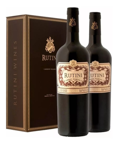 Estuche X 2 Rutini Cabernet Malbec - Solo Envíos - Fact  A 