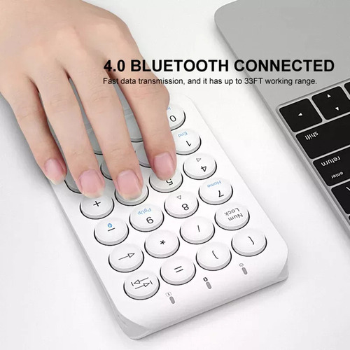 Teclado Numérico Inalámbrico Teclado Numérico Teclas Redonda