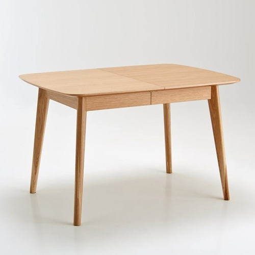 Jimmy Mesa Comedor Estilo Moderno Extensible Tapa Madera Patas Madera