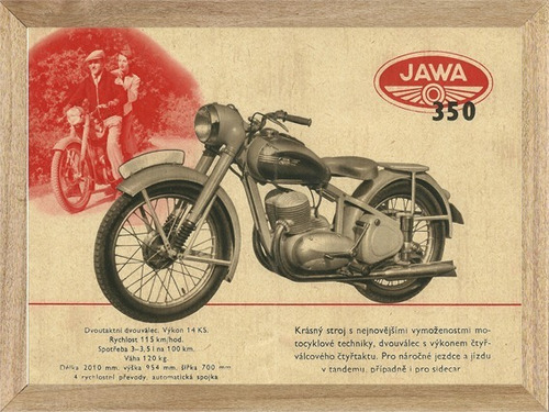 Jawa 350cc Moto  Cuadros  Poster Carteles  X299