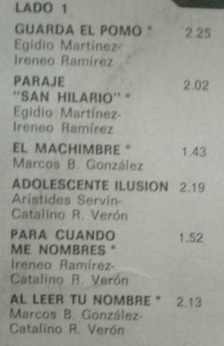 Lp Brigido Gonzalez - Catalino Veron (grabando) Nuevo