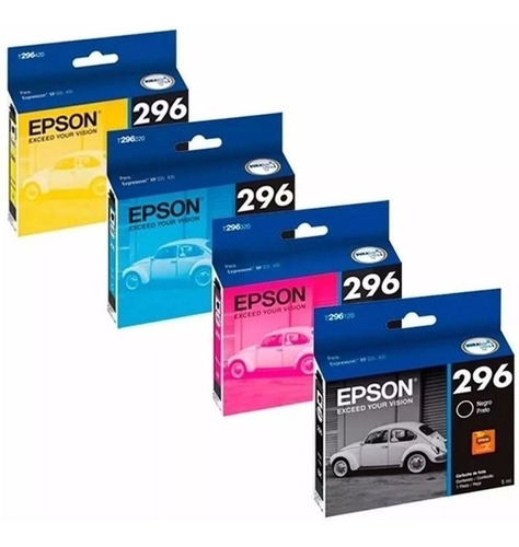 Kit Cartuchos De Tinta Original Epson T296 (as 4 Cores)