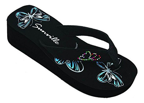 Sv Sandalias De Mujer Flip Flops Plataform B00kevqi74_190324