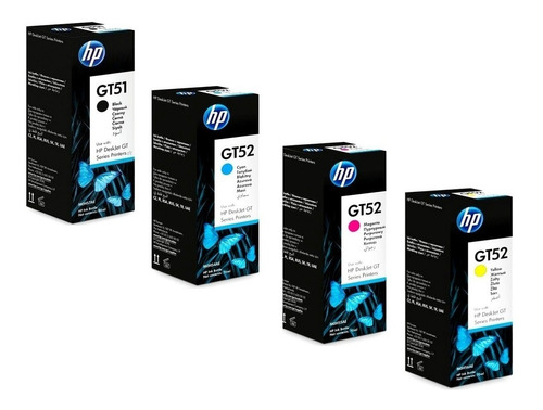 Botellas De Tinta Hp Gt51 Y Gt52 Para 5820 415 Juego X4  Gt5810 Gt5820 315 410 415