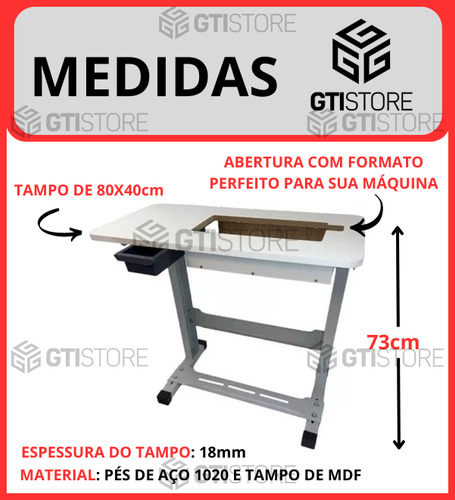Mesa Extensora P/ Máquina Costura Singer Facilita Pro 4423