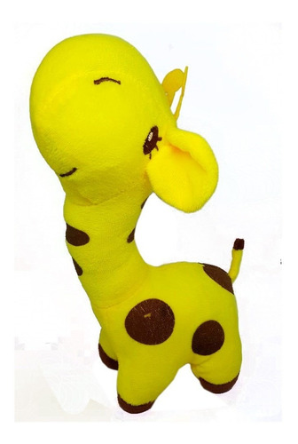 Brinquedo Pelúcia Para Cães Girafa Divertida Cor Amarelo Desenho Girafa