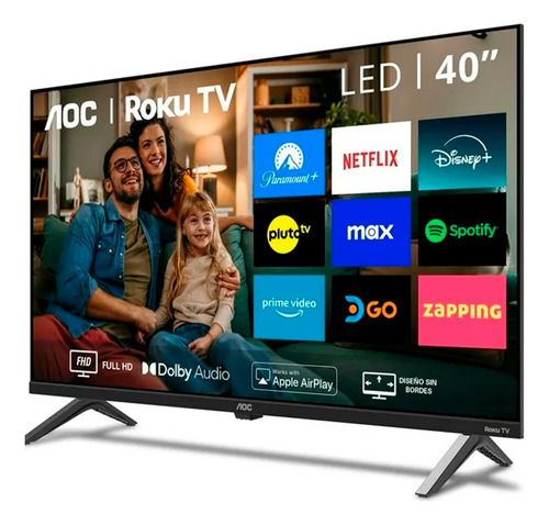 Pantalla Smart Tv Roku 40 Pulgadas Aoc Hd Lcd Hdmi 40s5045