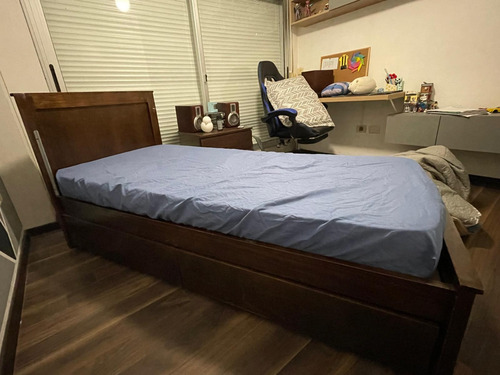 Cama-cuna Transformable De Madera (c/ Cambiador Y Cajoneras)