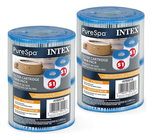 Refil Para Bomba Filtro Banheira Intex Pure Spa S1 Combo 4u