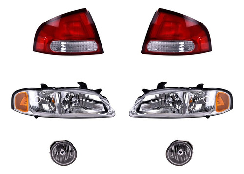 Faros Niebla Principales Y Calaveras Depo Sentra 2001 - 2003