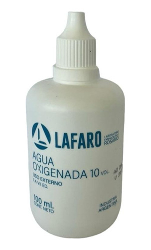 Agua Oxigenada Lafaro 10 Vol De 100ml. 