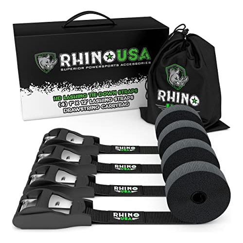 Rhino Usa Correas De Amarre (4 Unidades)  1,320 Libras D.