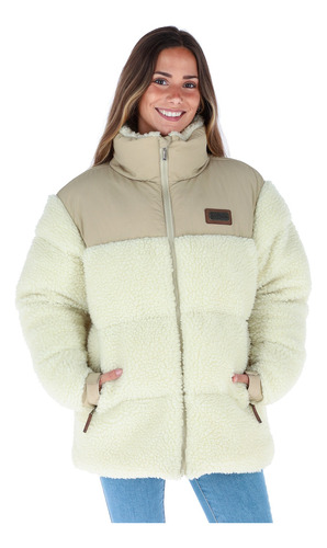 Chaqueta Puffa Nanus Beige Mujer