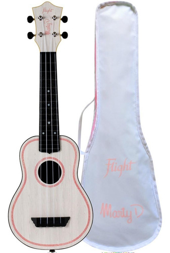 Flight Tus-marty Custom Ukulele Soprano C/funda Envio Gratis