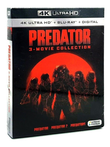 Depredador 1 2 3 Boxset Peliculas 4k Ultra Hd + Blu-ray