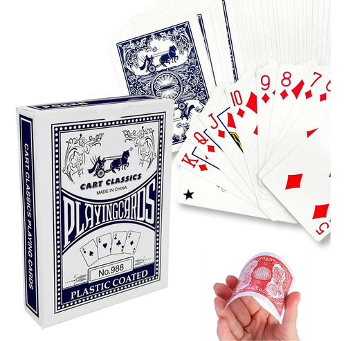 Cartas Poker Naipes Clásicas Plastico Premium Calidad N°988