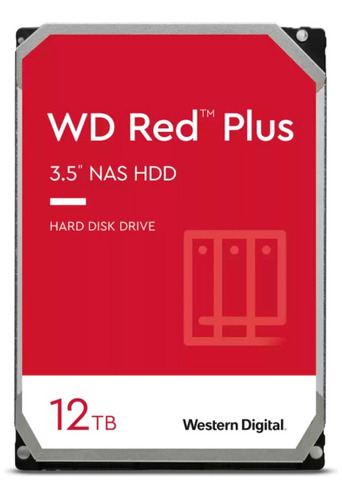 Disco Duro 3.5 12tb Western Digital Red Plus 256mb 7200 Rpm