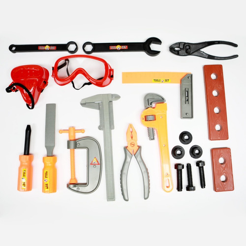 Kit Herramientas 20 Piezas Infantil Tool Set Trabajo Jretro