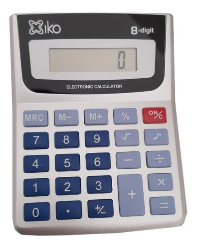 Imagen 3 de 7 de Calculadora Electronica 8 Digitos Gris Escuelas Oficina