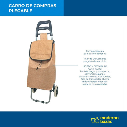 Imagen 3 de 10 de Changuito Carrito De Compras Chango C/ Bolsillo