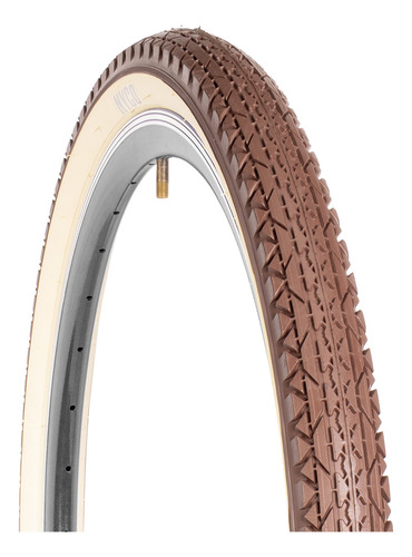 Llanta Para Bicicleta R24 X 2.125 Chocolate-crema Nyco