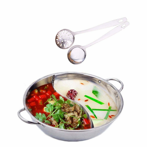 Yzakka Acero Inoxidable Shabu Shabu Caliente Del Pote Con El