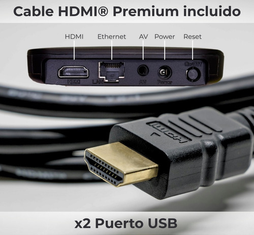 Smart Box Tv Box 4k Convierte En Smart 128gb Color Negro Negro Estándar
