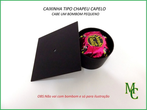 Imagem 5 de 5 de Caixinha Capelo 50 Pçs (não Acompanha Tassel (franja)