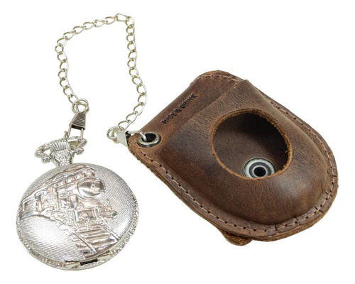 Funda Para Reloj De Bolsillo Hide Drink Marrón Bourbon Bourbon Marrón