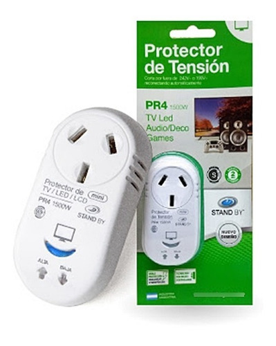 Protector Tensión Pr4 Tv Smart Electrodoméstico Led Corte