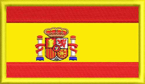 Imagen 1 de 1 de Parche Bordado Bandera España Esp Española P/coser Calidad