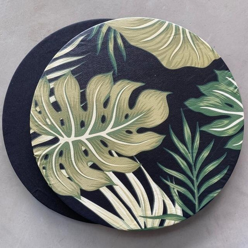 Imagen 2 de 3 de Plato De Sitio Cuerina Monstera
