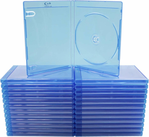Brbr12bl - 25 Cajas De Dvd Con Capacidad De Disco (0.472in D