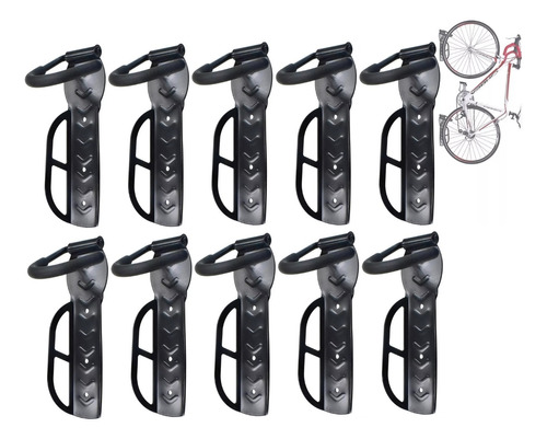 Pack 10 Porta Bicicleta Pared Gancho Para Colgar Soporte Bic