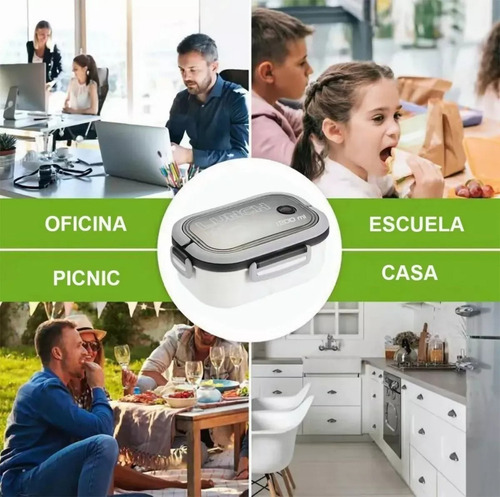 Wf Fiambrera De Doble Capa Con Compartimentos Lonchera Bento