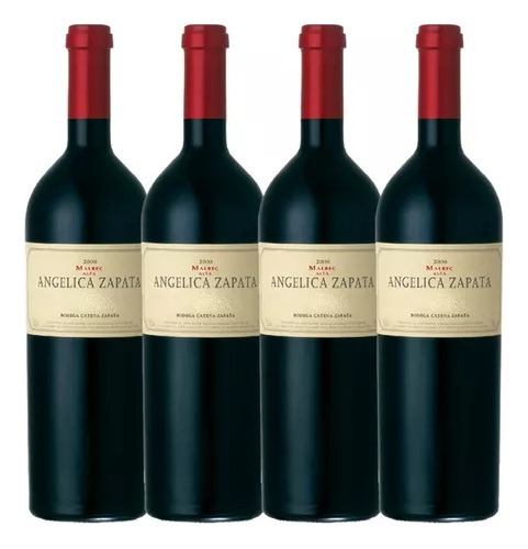 Vino Tinto Angélica Zapata Malbec 750ml Caja X4 Botellas