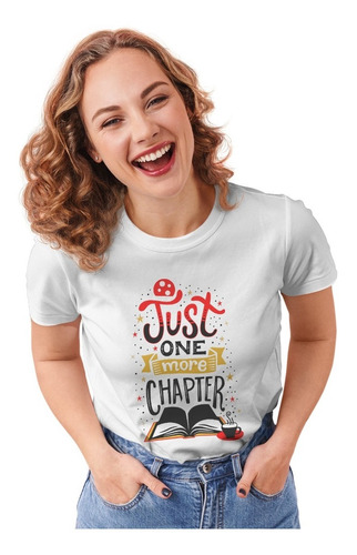 Playera Manga Corta De Mujer Libros En Tendencia Unica Alfa