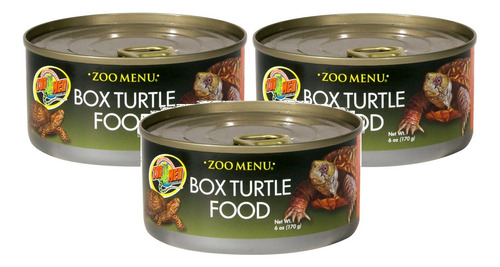 Zoo Med Box Turtle Food 6 Oz Paquete De 3