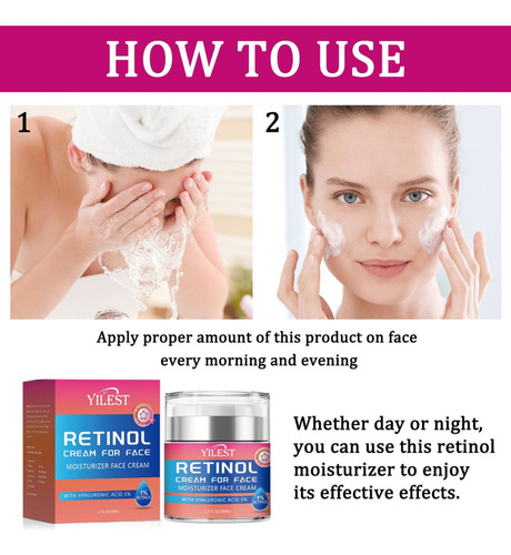 An Um Creme Facial Hialurônico E Retinol Que Descolora